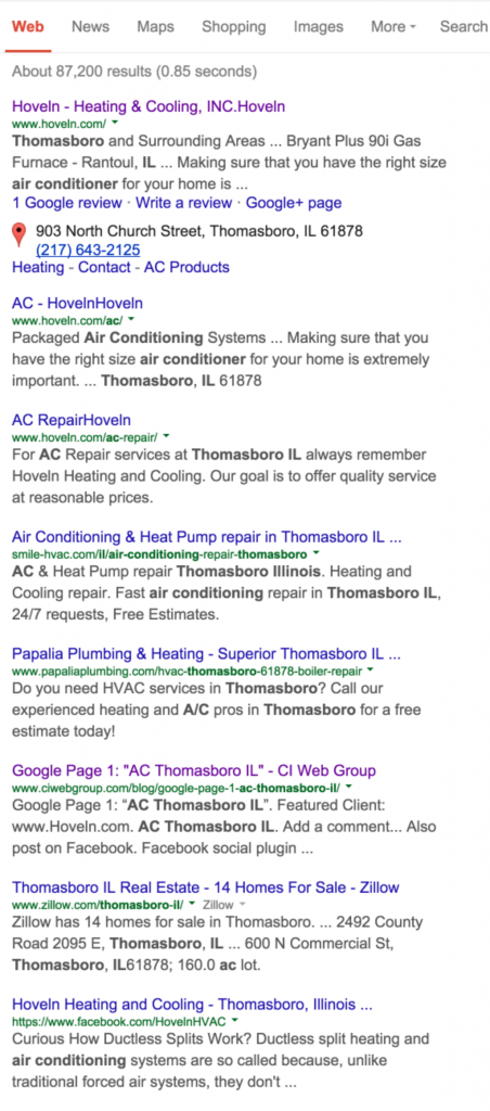 AC Thomasboro IL | Hoveln Heating and Cooling, INC.