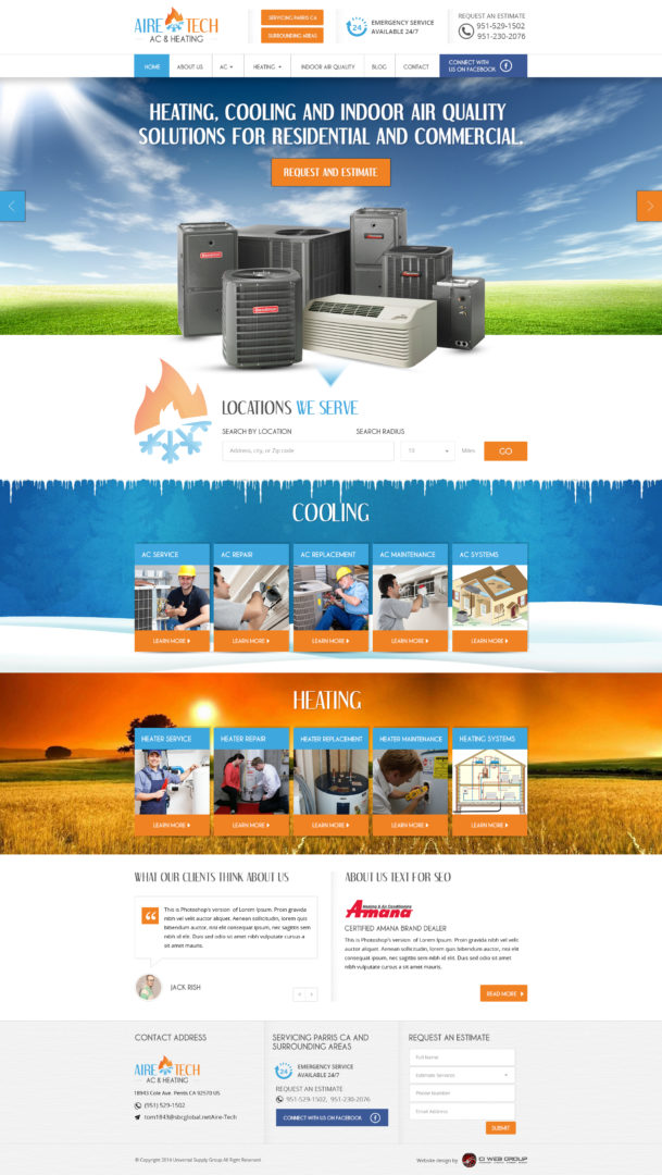 HVAC Web Design | HVAC Web Designer