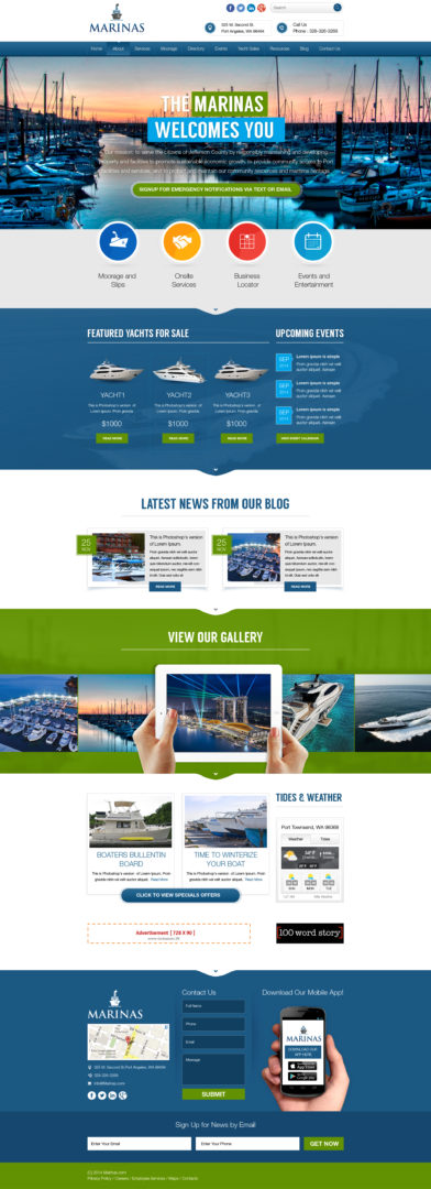 Marina Web Design | Marina Website Designer