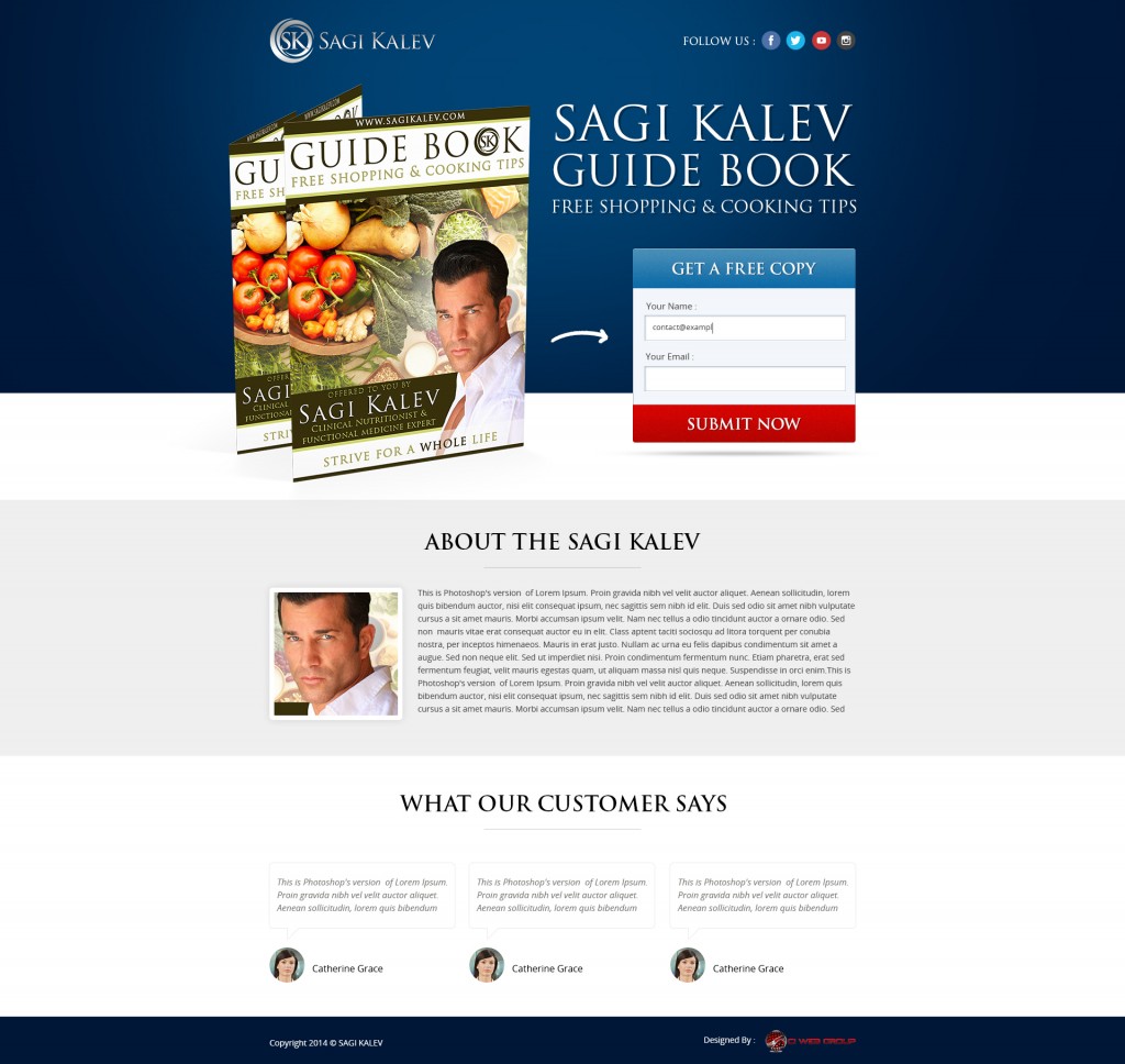 Landing Page Design: Sagi Kalev Guide Book