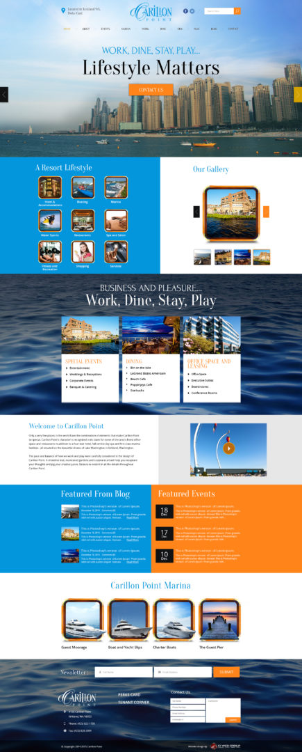 Marina Web Design | Carillion Point Kirkland WA