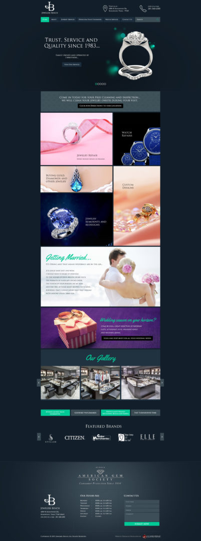 Jewelry Company Website | CI Web Group 