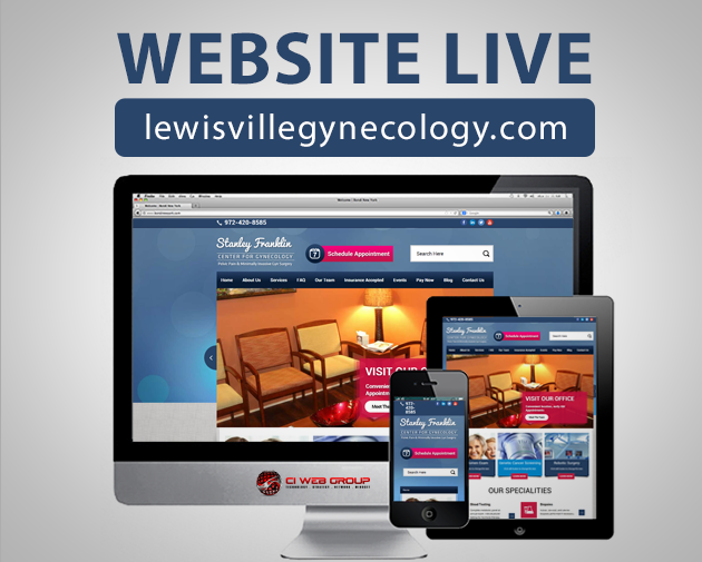 medical website launch lewisville gynecology