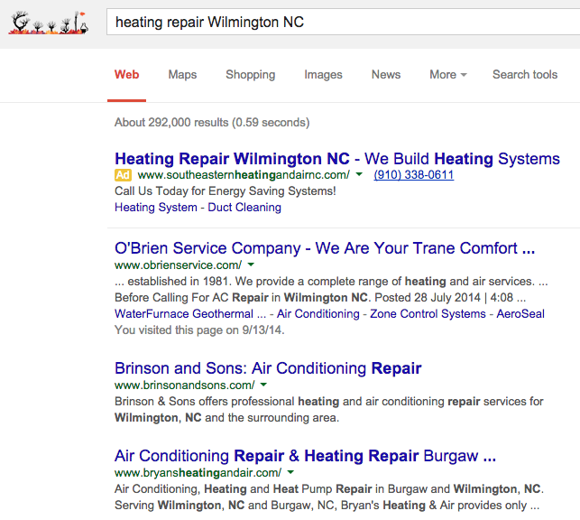 heating repair Wilmington NC