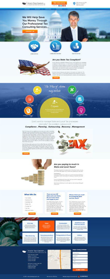 State Tax Group Website Design
